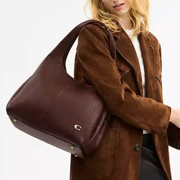 NWT ✅ Coach LANA Shoulder Bag CM544 MAPLE ⭐ NWT & DUST BAG - Picture 2 of 16